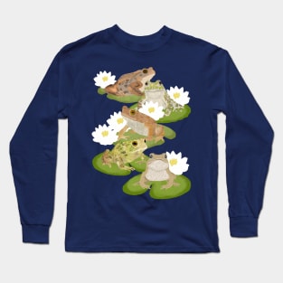 Toads on Lily Pads Long Sleeve T-Shirt